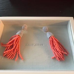 Bauble bar piñata tassel earrings! Full length!